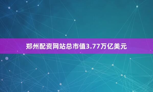 郑州配资网站总市值3.77万亿美元